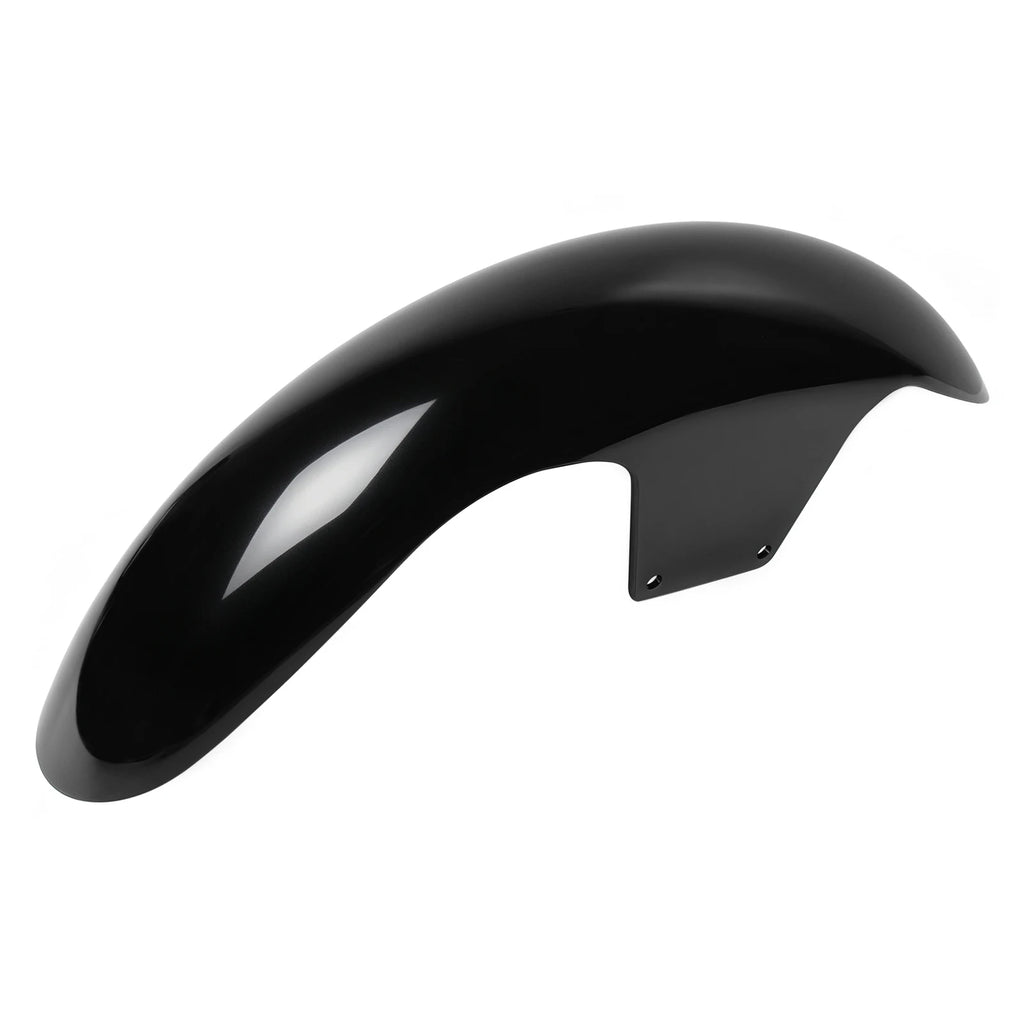 Motorcycle Gloss Black 21" Wrap Front Fender Mudguard For Harley Touring Street Road Glide Road  - Automotive LED Light