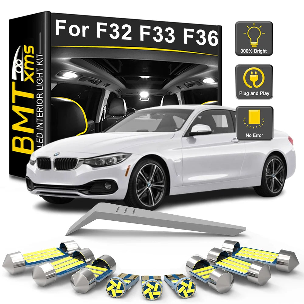 6-Piece LED Interior Light Kit for BMW 4 series F32 F33 F36 425 428 430 435 440 Coupe - Canbus Error-Free Bulbs | AUT...