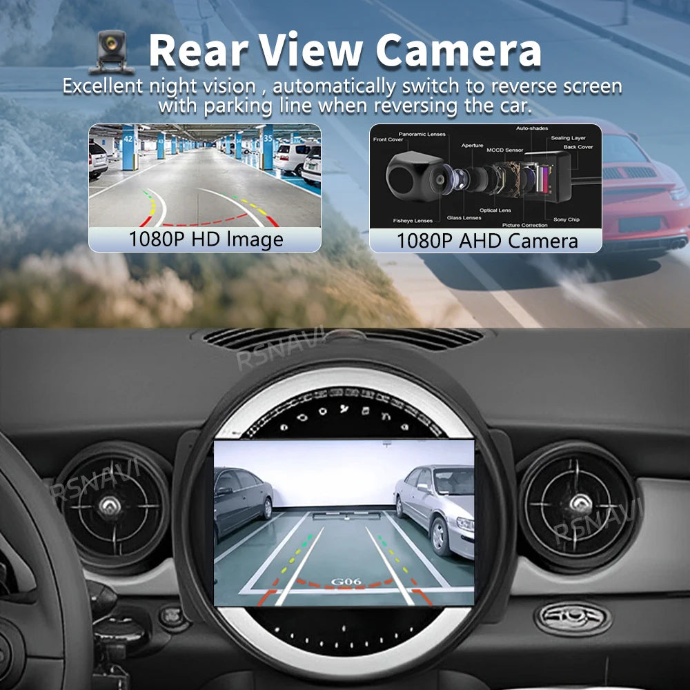 Android 16 Wireless Carplay Auto Car Radio For BMW Mini Cooper R56 R60 R51 2006-2014 Multi