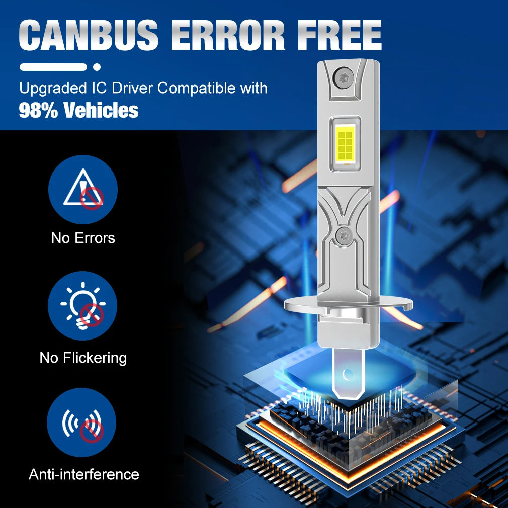 XSTORM H1 LED Headlight Bulb 60000LM 150W High Power Auto Fog Lamp 6500K 12V Led Lights fo
