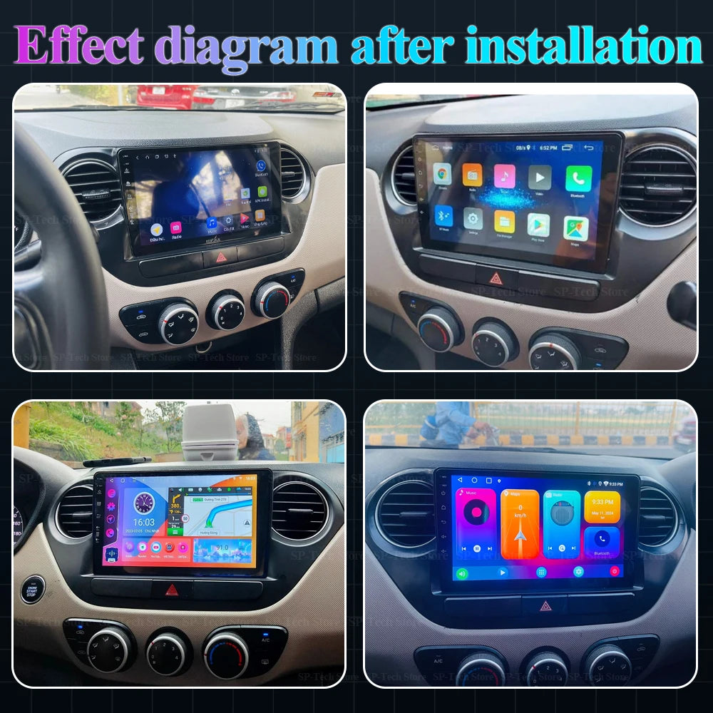 2 Din Car Radio For Hyundai Grand I10 I 10 2013 2014 2015 2016 2017 2018 Stereo Multimedia | AUTOKITSHOP