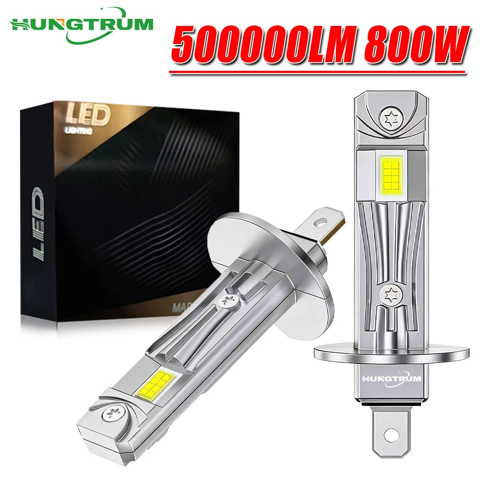 500000LM H1 LED Headlight Plug And Play 6000K 800W 9084 CSP Turbo Auto Light 1:1 Halogen S