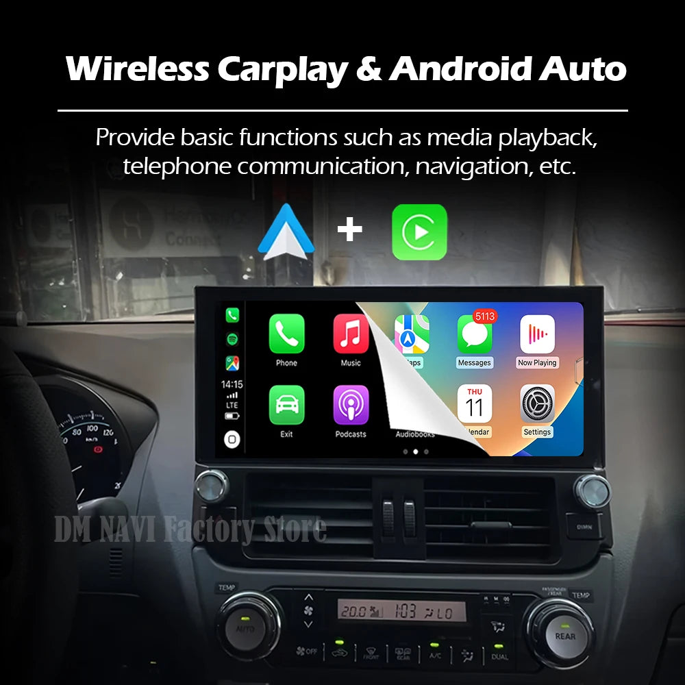 Android 14 For Toyota Land Cruiser LC200 2007 - 2022 Car Radio Multimedia Navigation GPS 4