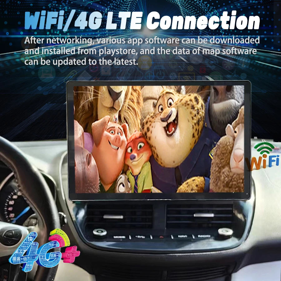 2 Din Android 13 Car Radio Multimedia Video Player For Ford C-MAX Kuga 2 Escape 3 2012 - 2 | AUTOKITSHOP