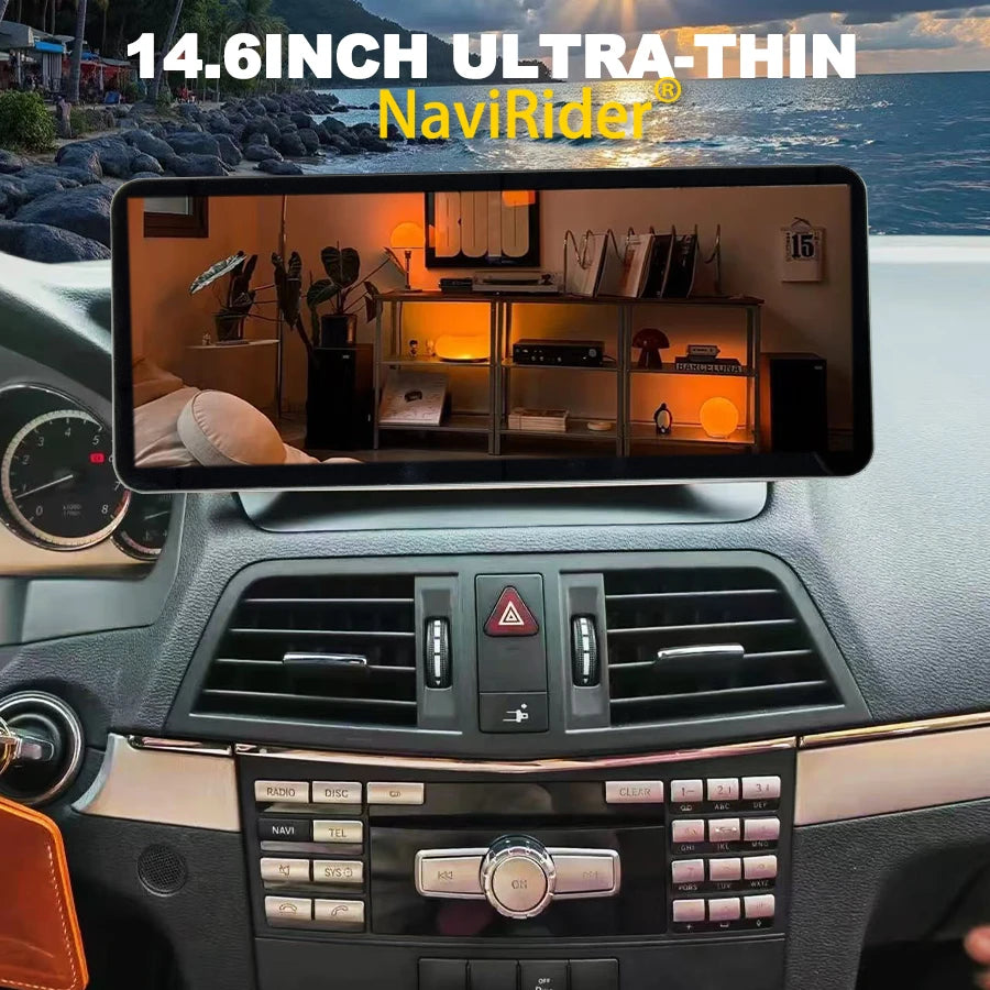 14.6" Car Radio Carplay Android 14 Touch Screen For Benz E Class W207 2010-2016 Multimedia