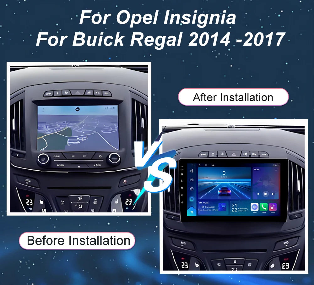 Android 16 Carplay Auto Car Radio For Opel Insignia For Buick Regal 2014 - 2017 Car Multim