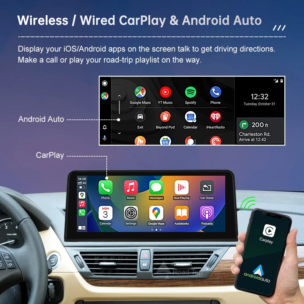 12.3inch Ultra Thin Touch Screen For BMW X1 E84 2009-2015 Wireless Carplay Android Auto Ca | AUTOKITSHOP