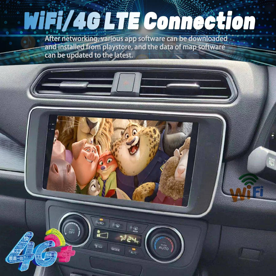 10" Android Screen For Nissan Leaf 2018 + Car Multimedia Video Player Auto Carplay GPS Aut
