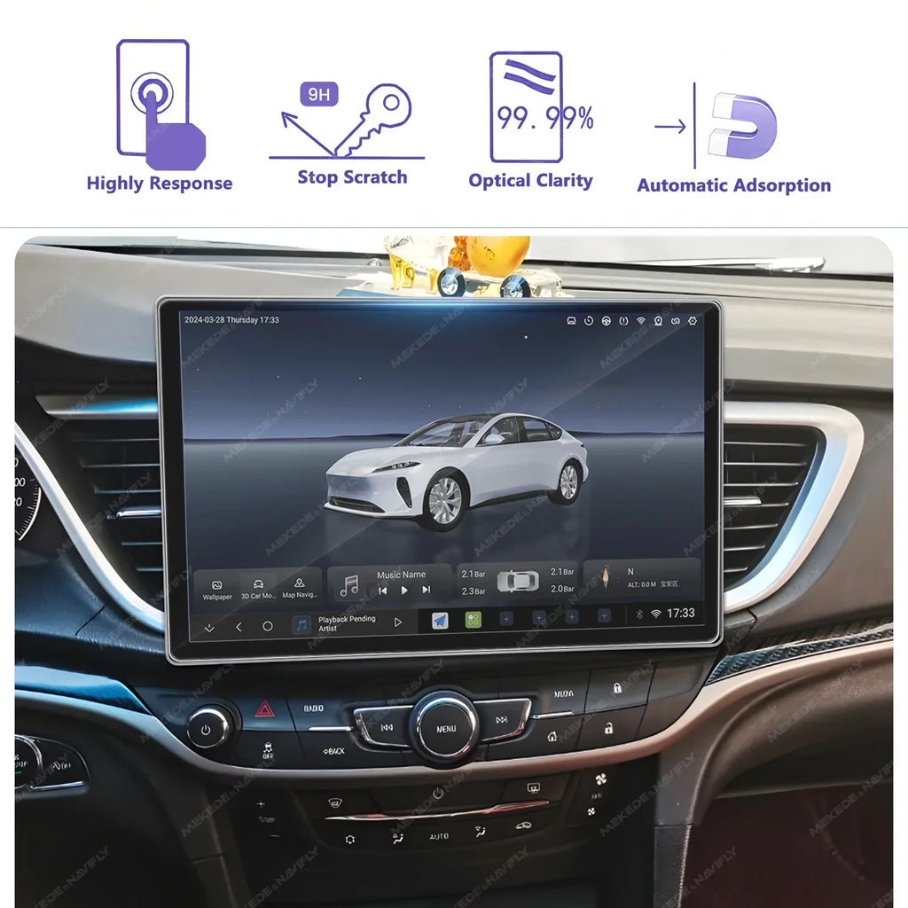 Car Radio Tempered Glass Protector Film for 11.5/13 Inch Touch Screen Multimedia Player Di | AUTOKITSHOP