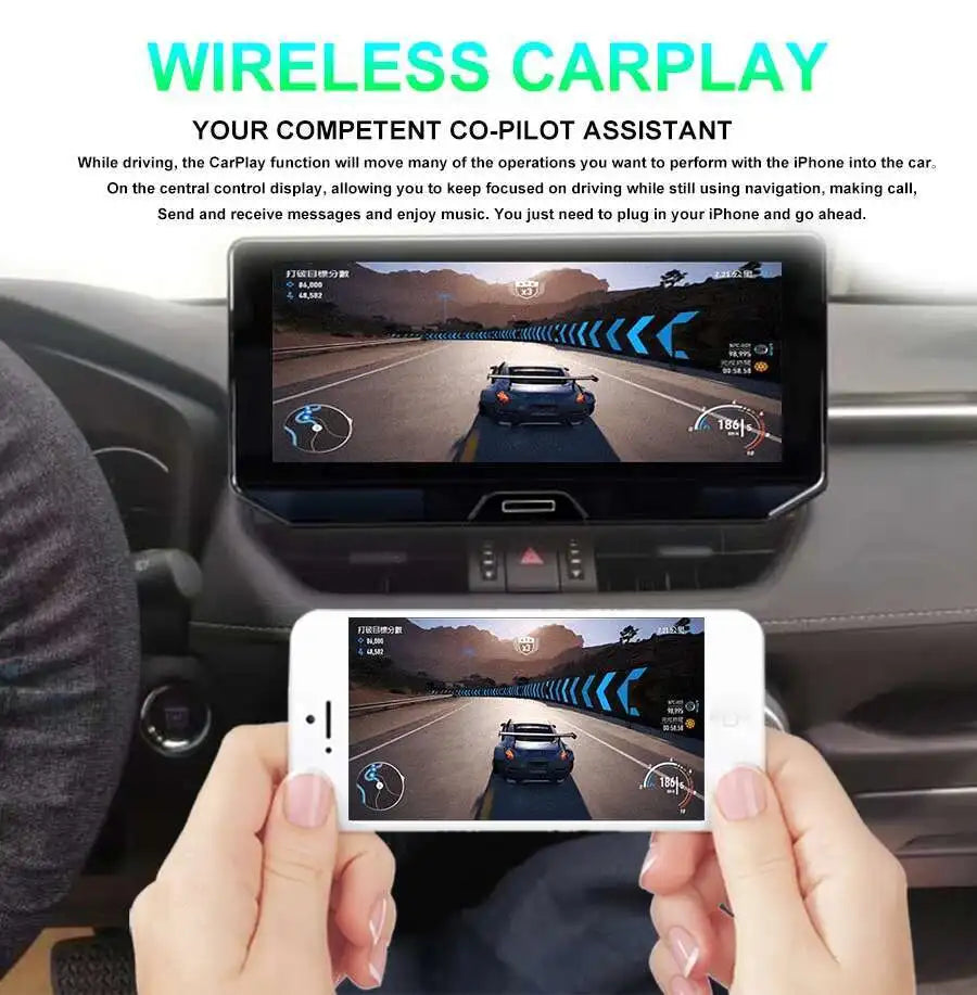 12.3inch 1920*720 For Toyota RAV4 2021 2020 Android 14 Navigation All-in-one IPS Touch Scr