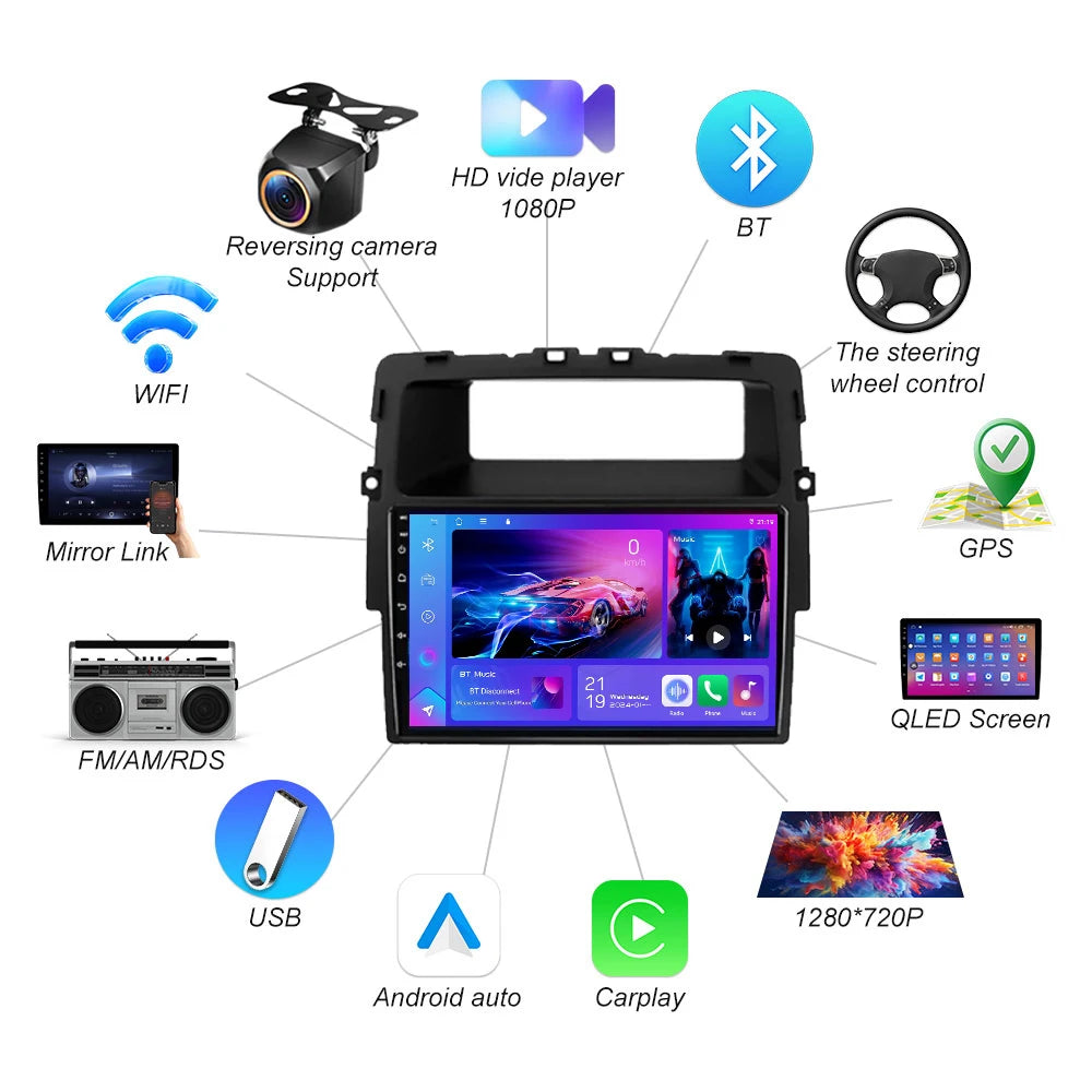 For Renault Trafic 2 For Opel Vivaro A For Nissan Primastar 2006 - 2014 Android 16 Car Rad | AUTOKITSHOP