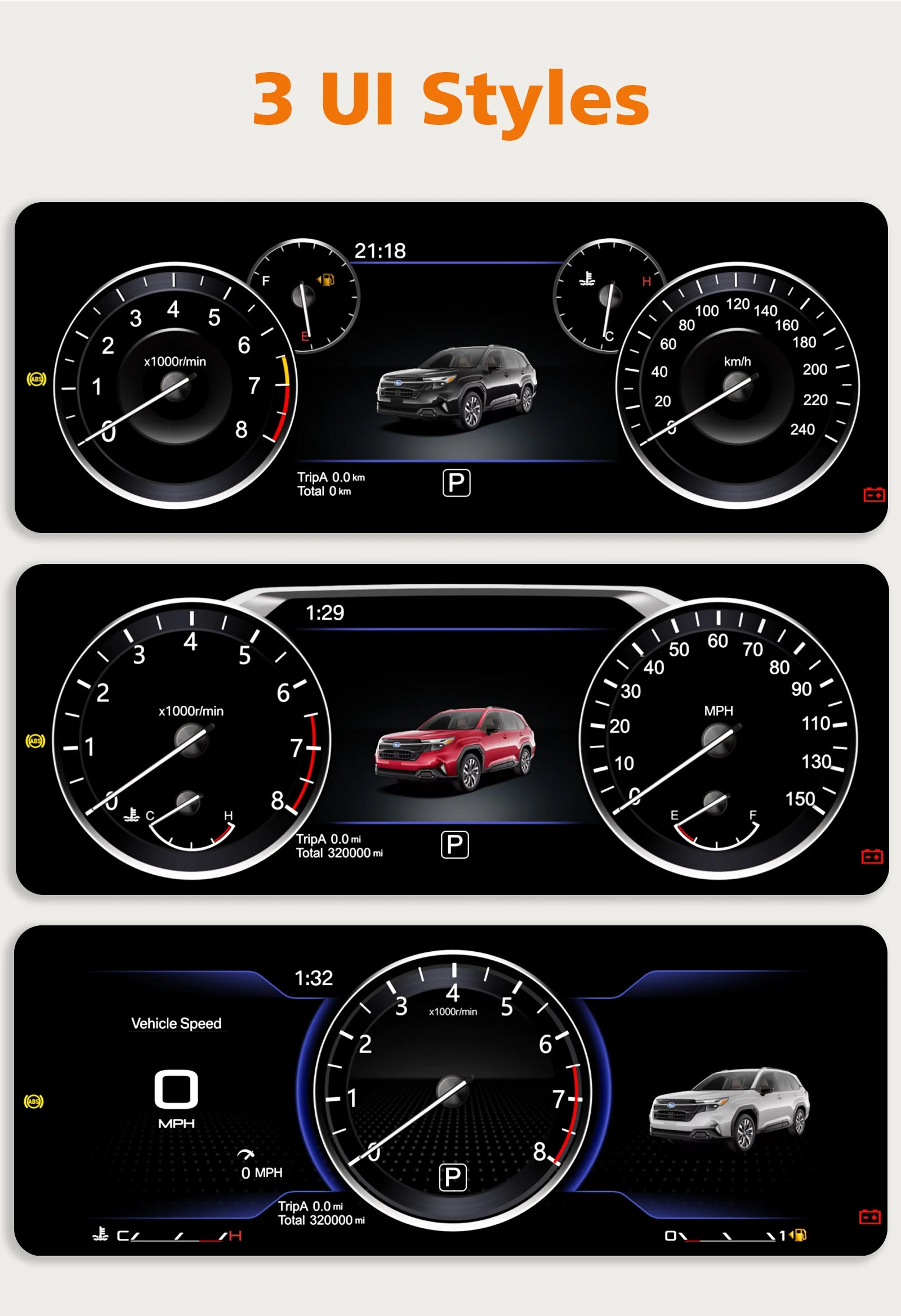 1920*720 Car Diqital Instrument Cluster For Opel Astra H 2004-2010 Zafira B 2005-2014 LCD
