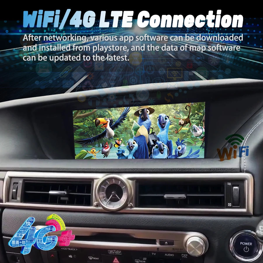 Car Radio RHD For Lexus GS 350 Gs350 2013 - 2019 Android 13 GPS Video Player Multimedia Au | AUTOKITSHOP