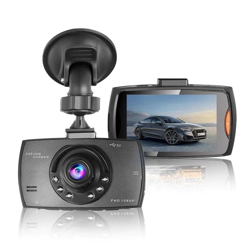 Full HD DVR dashboard camera, 1080P tachograph, driving recorder, cycle recording, night vision, wide Angle camera