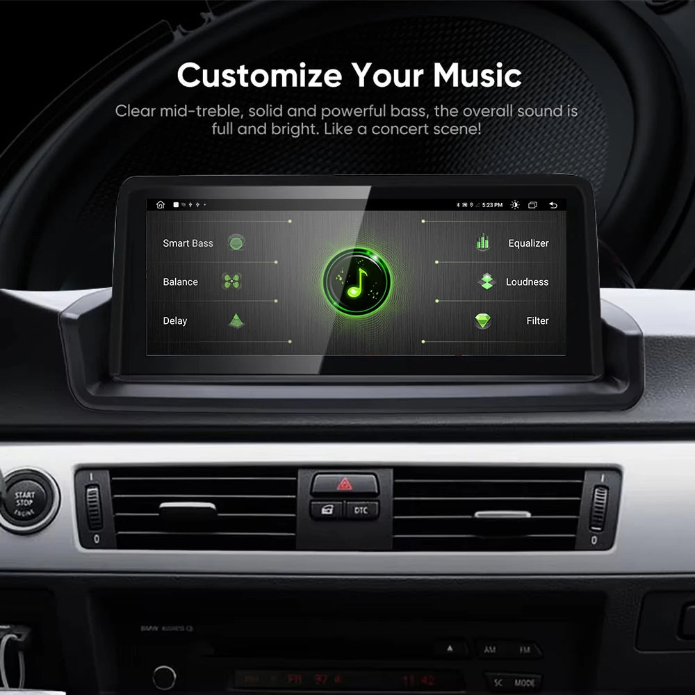 10.25'' Android 14 For BMW 3 Series E90 E91 E92 E93 2005 -2012 Left Hand Drive Car Radio P