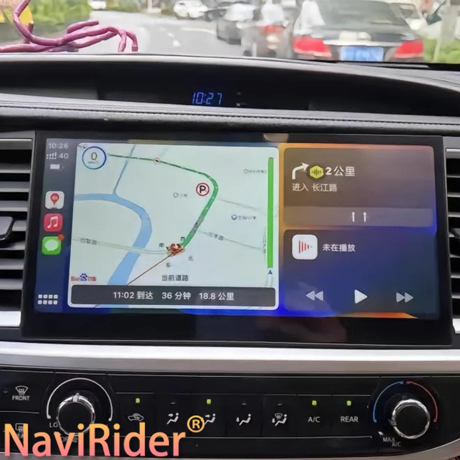 12.3" Android 14 Screen For Toyota Highlander 2015-2020 KLUGER Car Multimedia Video Player