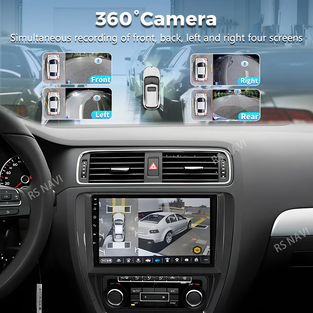 Android 16 For VW Volkswagen Jetta 6 MK6 2011 - 2018 2K QLED Android Car Radio Multimedia