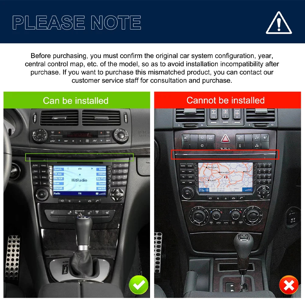 7 Inch Car Radio For Mercedes Benz E-class W211 E200 E220 E300 E350 E240 Android 16 Auto R | AUTOKITSHOP