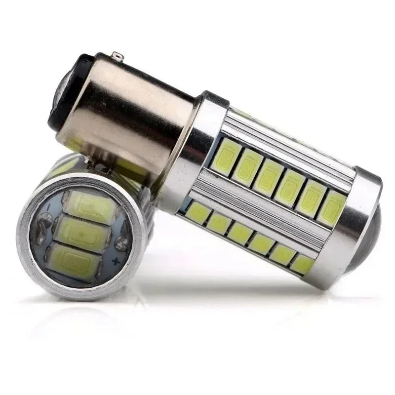 PY21W P21/5W 1156 Ba15s 1157 Bay15d For Car LED Bulbs Turn Signal Light 12V 33SMD 7000K Wh