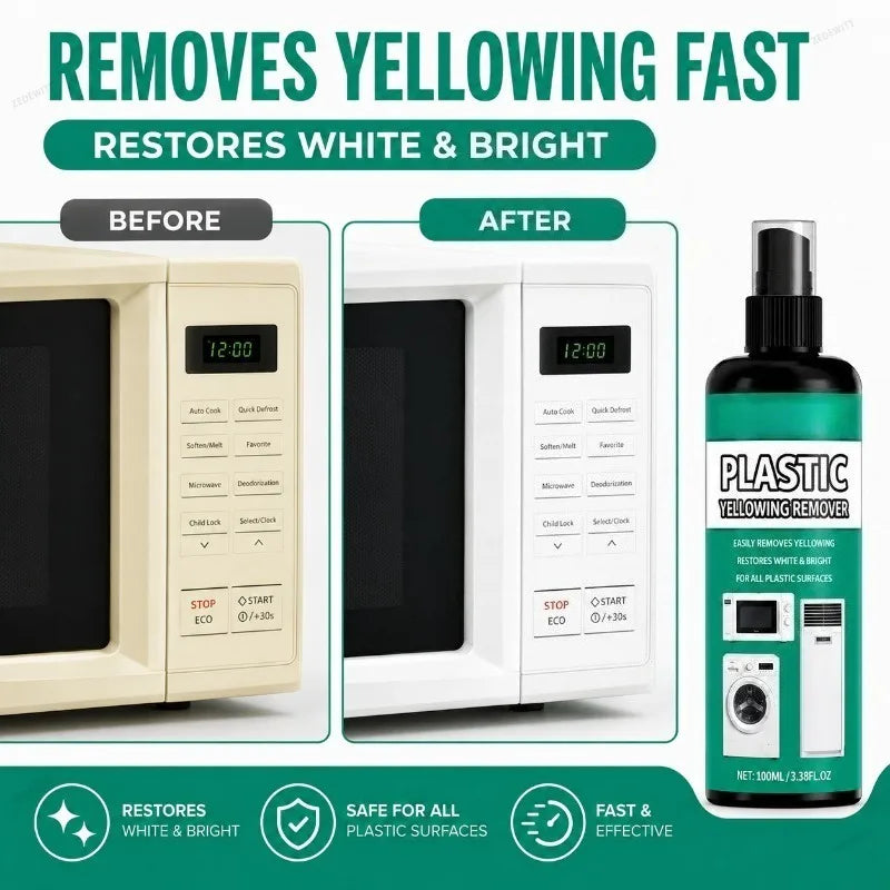 Multipurpose Household Plastic Yellowing Remover Scratch Repair Polish For Fridge AC Toilet Plas - Automotive LED Light