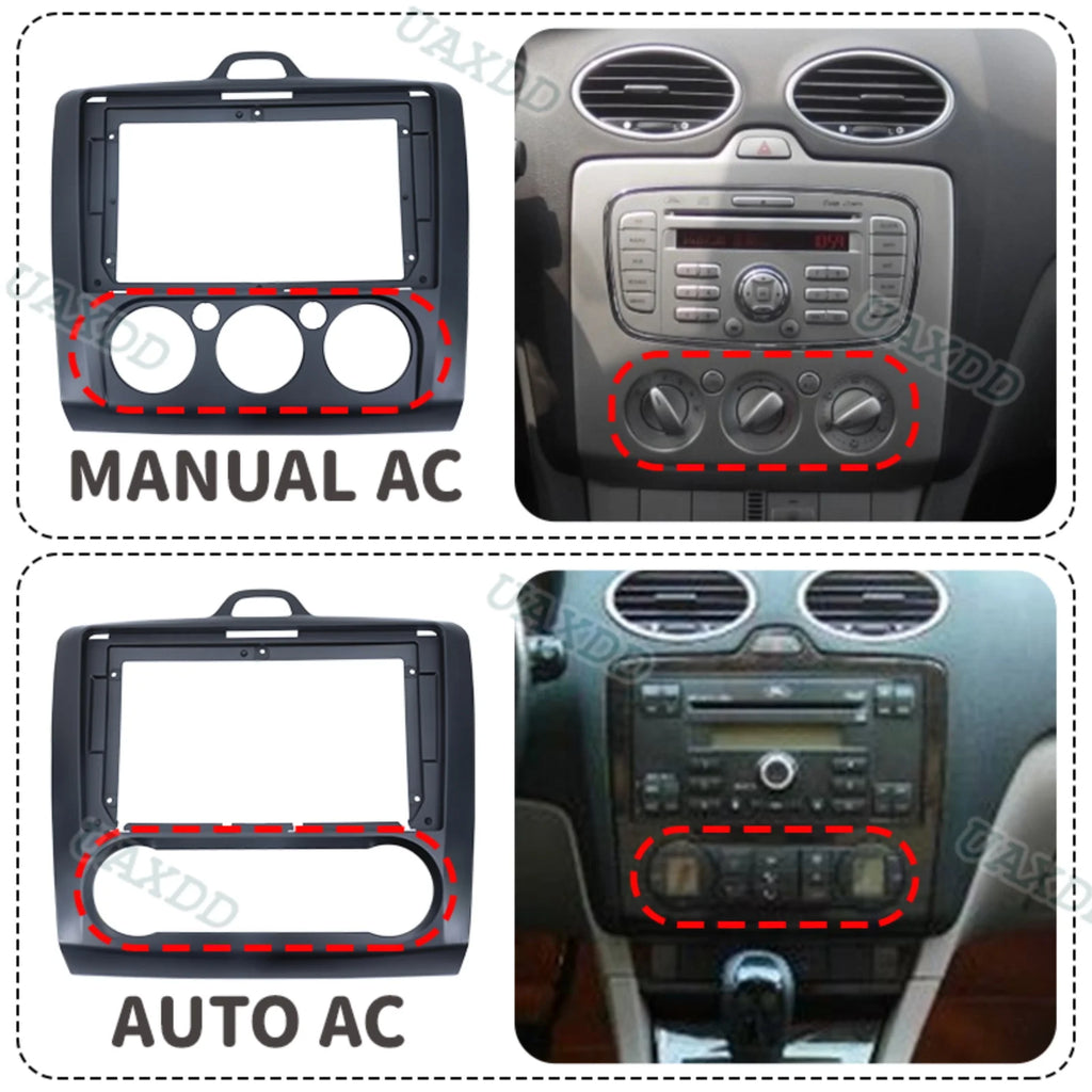 For Ford Focus 2 MK2 1999-2009 9Inch Car Radio Fascias Android GPS MP5 Stereo Player 2Din