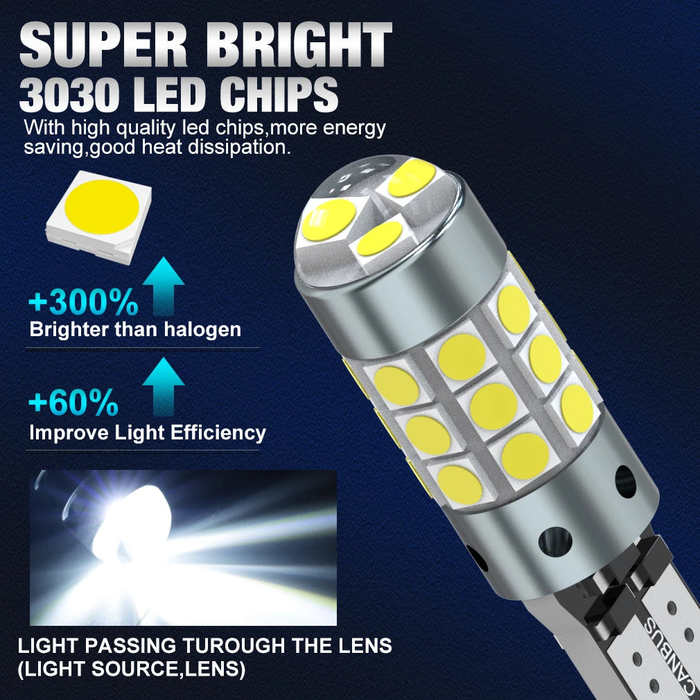 LED Interior Light Kit for W5W T10 - Canbus Error-Free Interior Bulbs