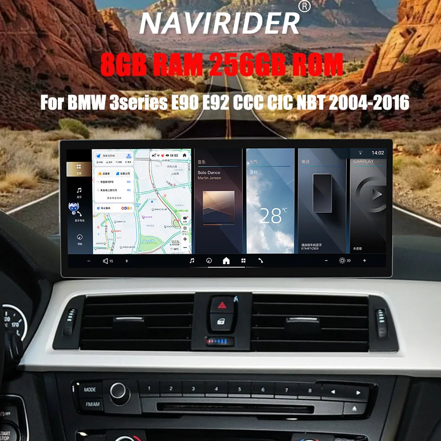 Android15 Car Radio Carplay 15.8" For BMW 3series E90 E92 CCC CIC NBT 2004-2016 4G BT GPS  | AUTOKITSHOP