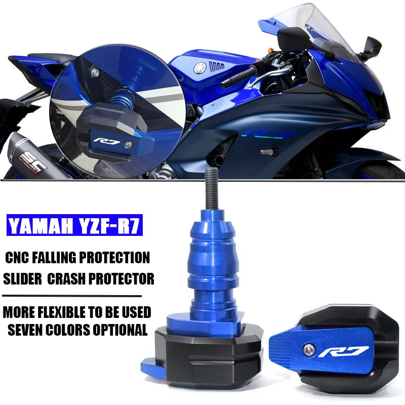 For YAMAHA YZF-R7 YZF R7 YZF R7 2021 2022 Motorcycle CNC Falling Protection Frame Slider Fairing - Automotive LED Light