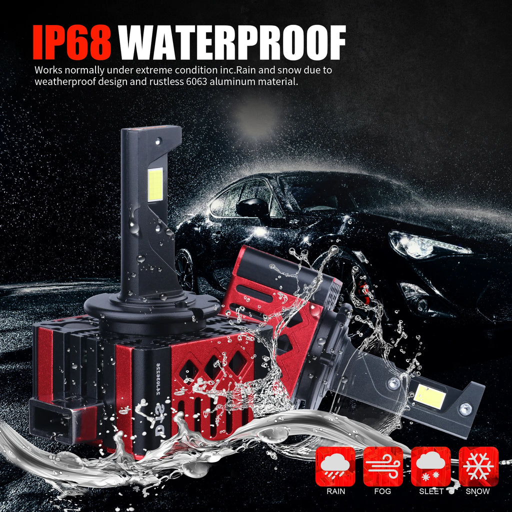 D SERIES Car LED Headlight Bulbs D1S D3S D2S D4S D5S 160W Canbus HID 12V 24V Turbo Auto La