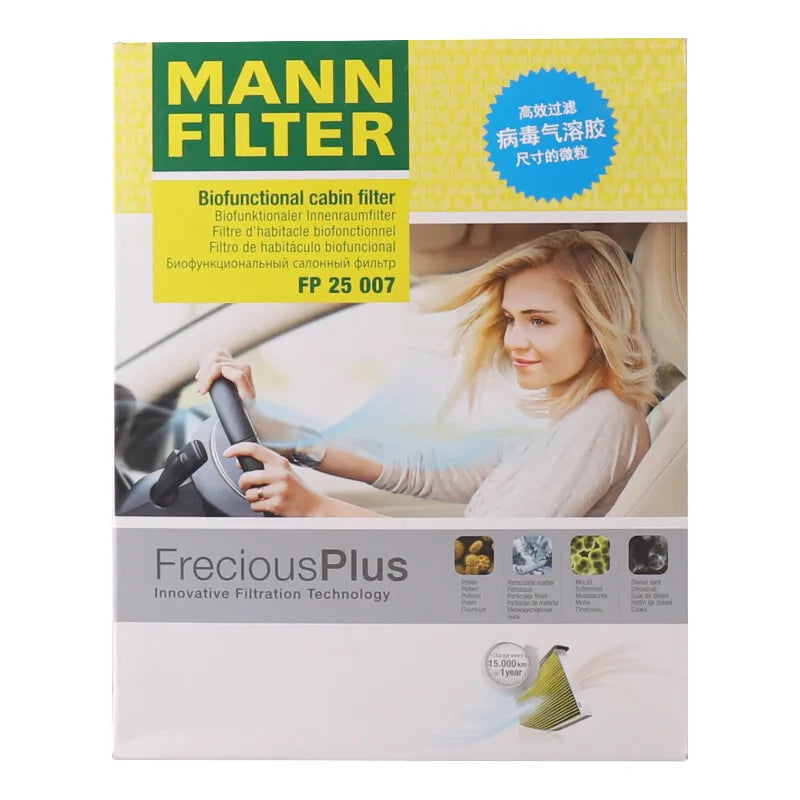 MANN FILTER FP25007 Cabin Filter For LINCOLN MKC, VOLVO V40, FORD C-Max Focus, 1709013 314