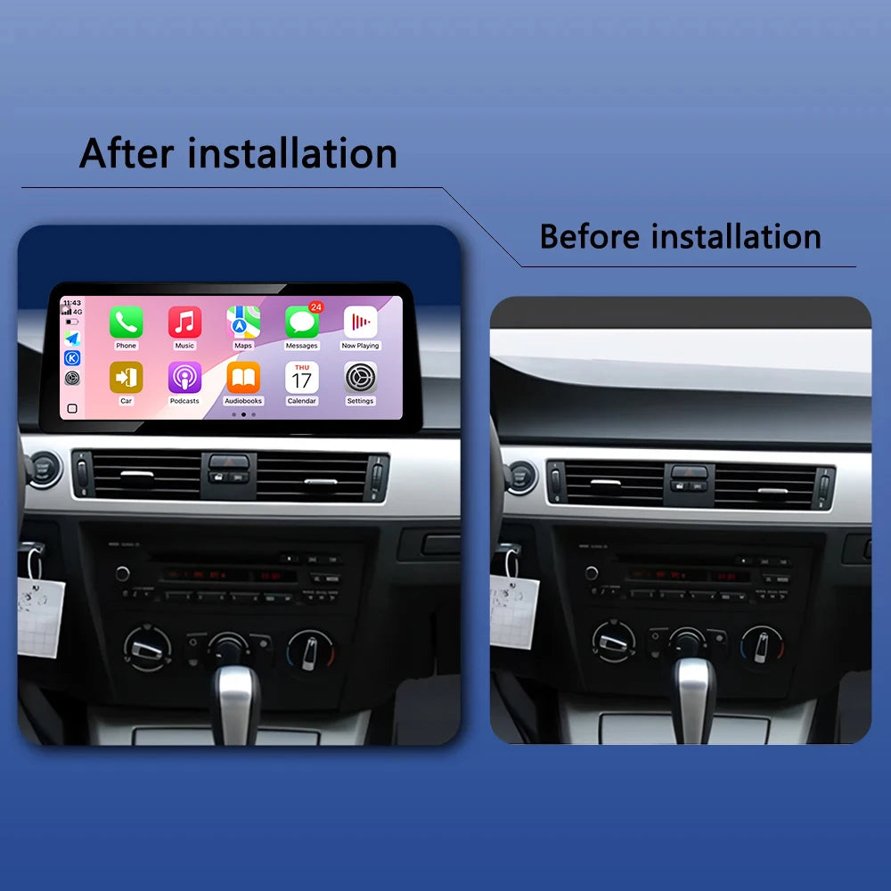Car Auto Wireles Carplay For BMW 3 Series E90 E91 E92 2006-2011 Radio Stereo Multimedia Vi