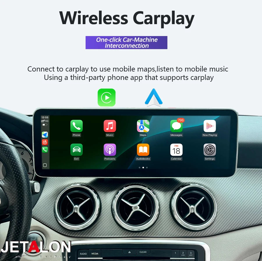14.9inch Car Radio Carplay For Benz B Class W246 2011-2019 Android Touch Screen GPS Naviga