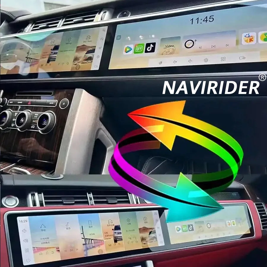 15.5+15.5inch Dual Screen For Land Rover Range Rover L494 2013-2017 Car GPS Navigation And | AUTOKITSHOP