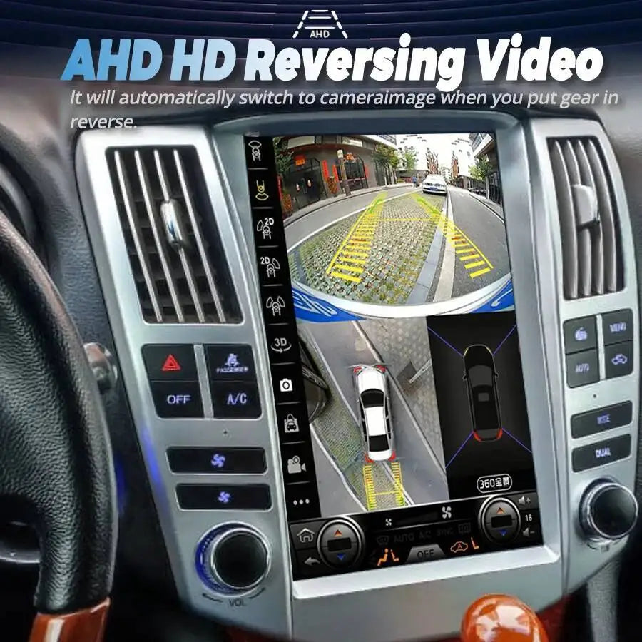 For Lexus RX 330 350 RX330 RX350 RX300 2004 2008 Toyota Harrier Video Player GPS 12.1inch