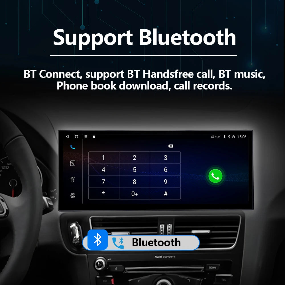 Car Multimedia Radio Android Auto For Audi A4 A5 2009 - 2016 Navigation Stereo Carplay Ult