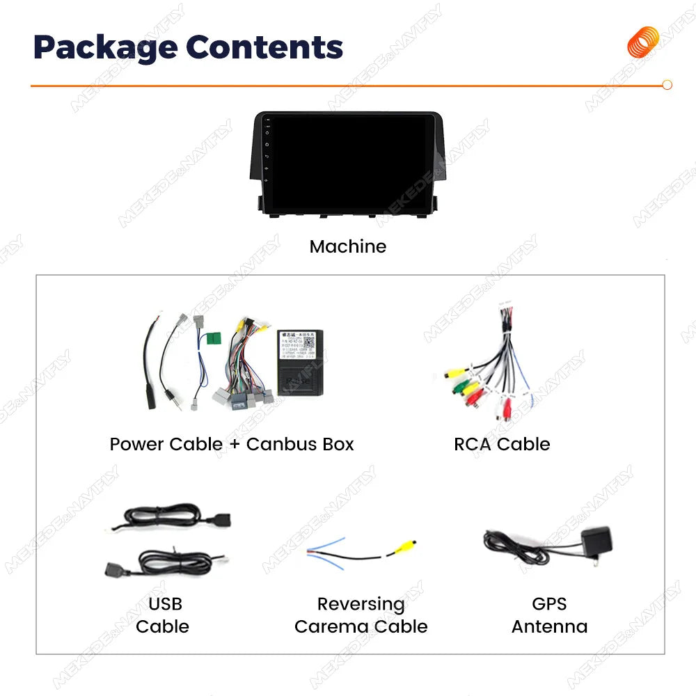 Android14 OS IPS Screen Car Radio Wireless Car Play Android Auto For Honda Civic 10 FC FK