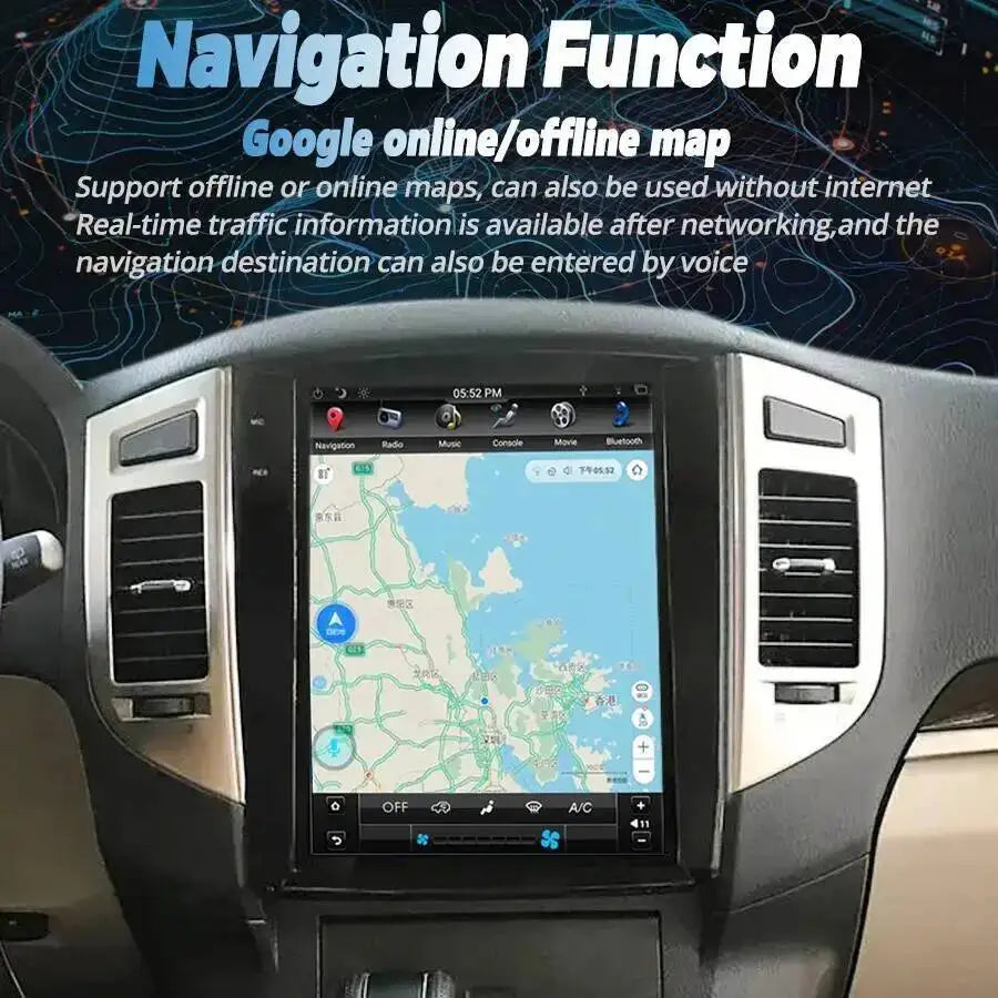 12.1inch For Mitsubishi Pajero Sport V93 V97 V98 2007-2020 Vertical Screen Car Radio GPS N