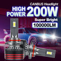 6000K H7 LED Headlights 200W 100000LM Heallamp Super Bright H1 H4 H8 H9 H11 9005 HB3 9006
