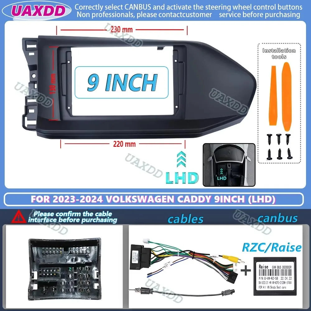 Center fascia cable video harness adapter player multimedia dashboard navigation box FOR 2