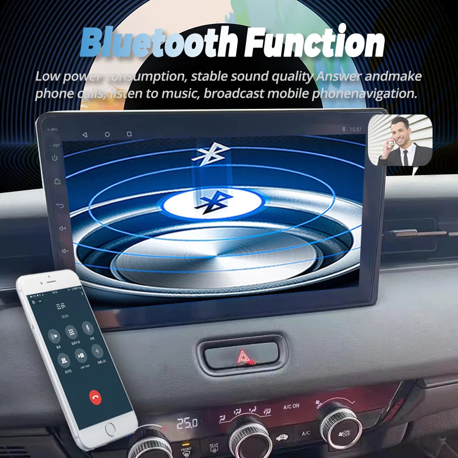 9inch Radio Car Multimedia Video Player For Toyota Vezel 2023 2024 Android CarPlay Navigat