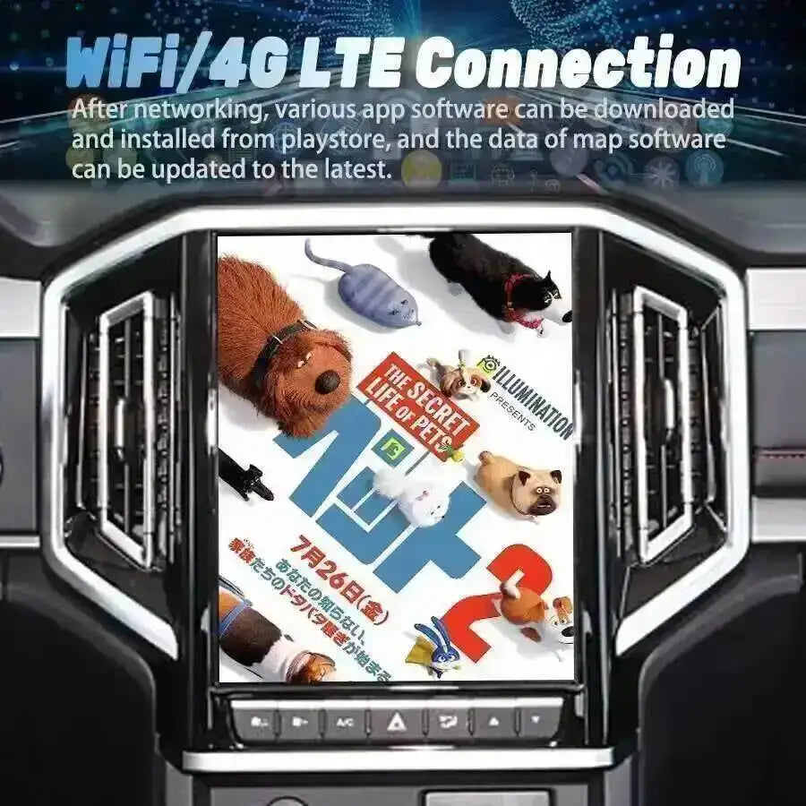 Android 14 Multimedia Player 10.4 Inch For Jianghuai Hardship Car Radio Auto Screen Naviga