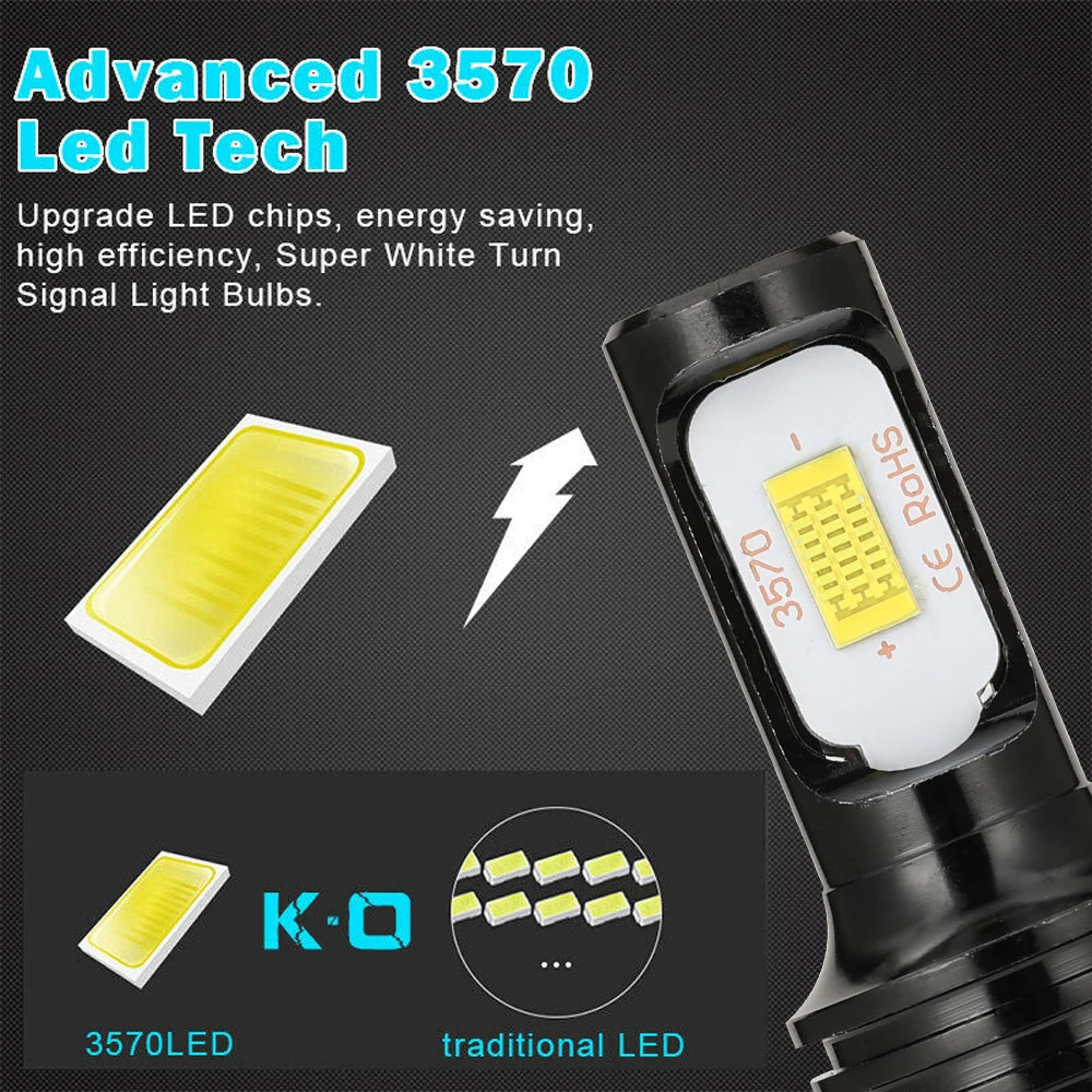 2Pcs H4 H7 LED Car Headlight H11 H8 H9 Car Fog Light 9005 HB3 9006 HB4 H1h3 H16JP Led Lamp Day DRL Light Auto 6000K 12V 24V