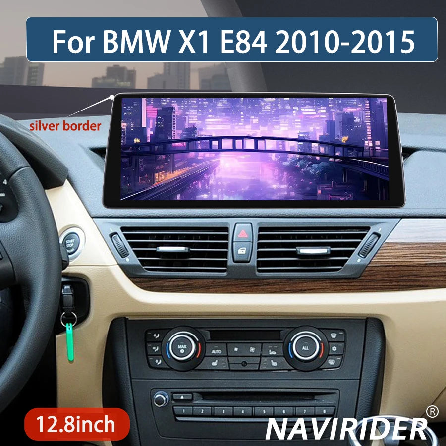 12.8inch 2400*900 Android 14 CarPlay Navi GPS Auto Radio For BMW X1 E84 2010-2015 Car radi