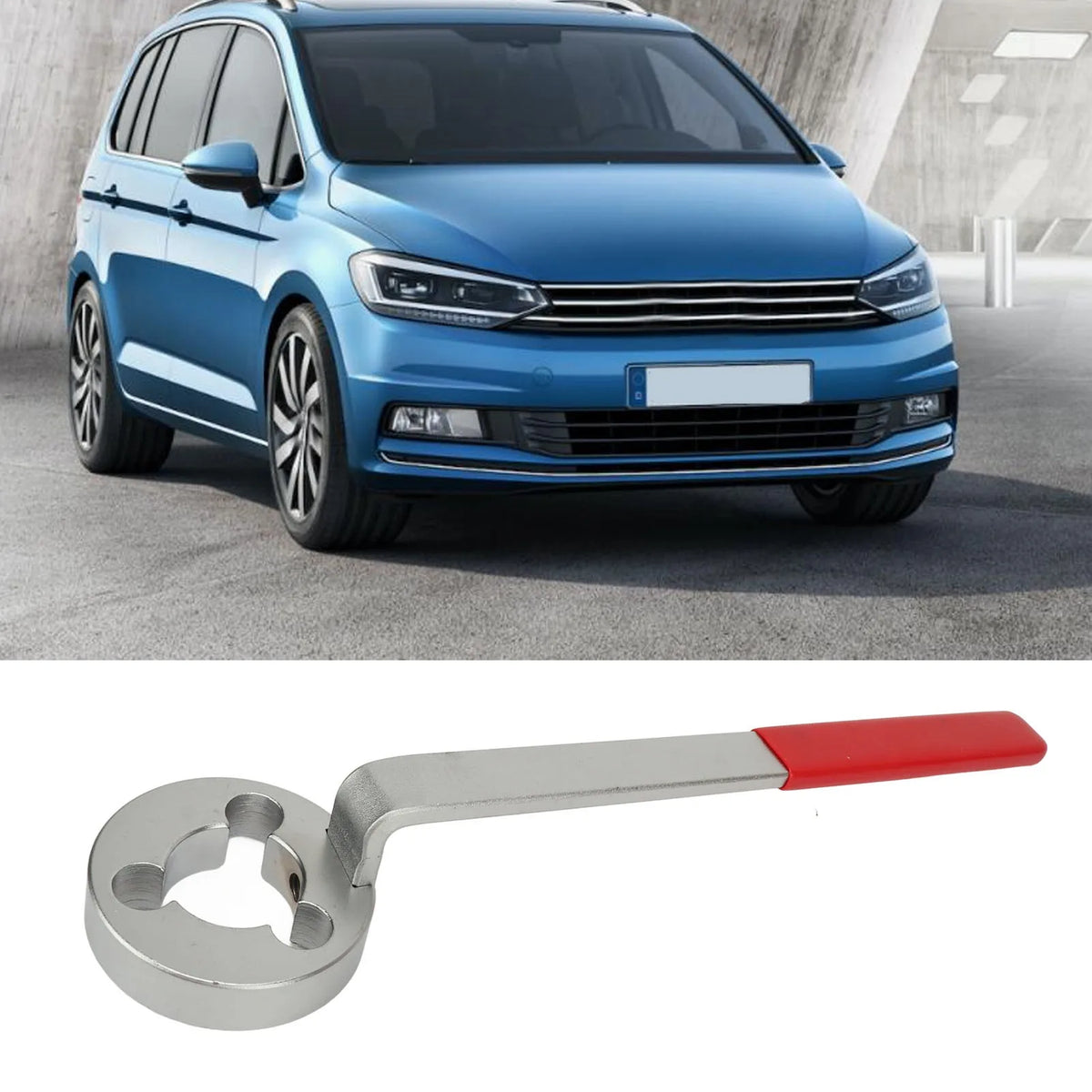 Car Water Pump Pulley Locking Wrench Efficient 298mm Long Plastic Coated Handle Belt Pulley Span - Automotive LED Light