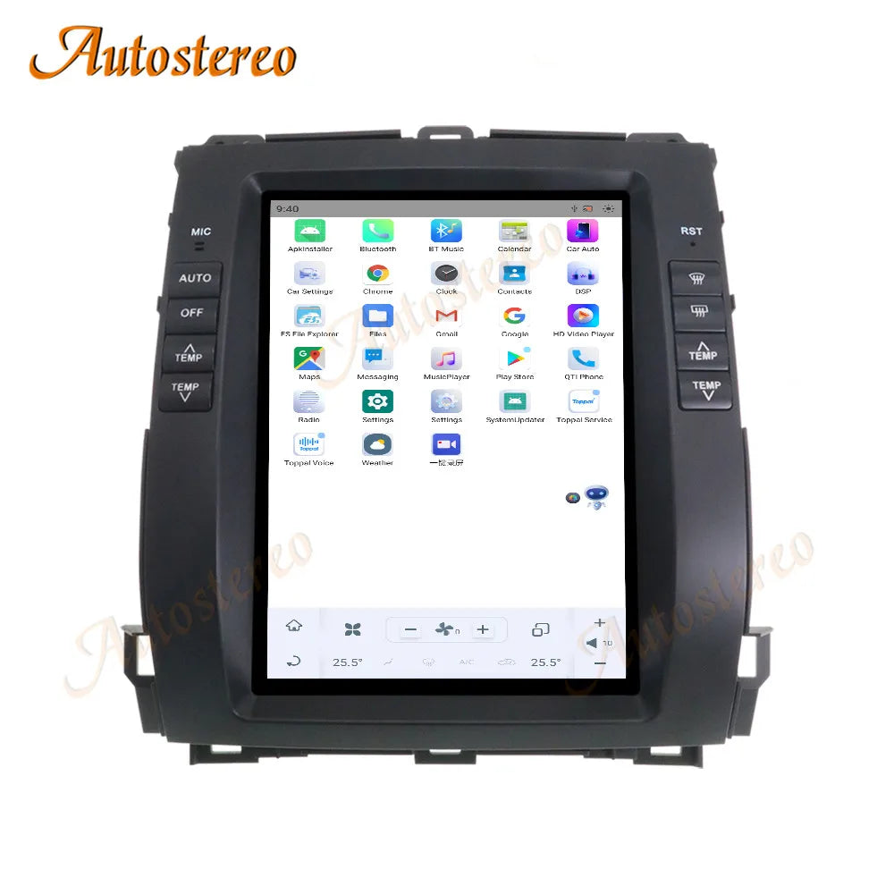 Carplay Car Auto Stereo For Lexus GX470 2003-2009 Tesla Screen Android 13 Car GPS Navigati