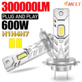 H1 H4 H7 LED Headlight 6000K 1:1 Mini Size Car Led Lights Spotlight Wireless Plug And Play