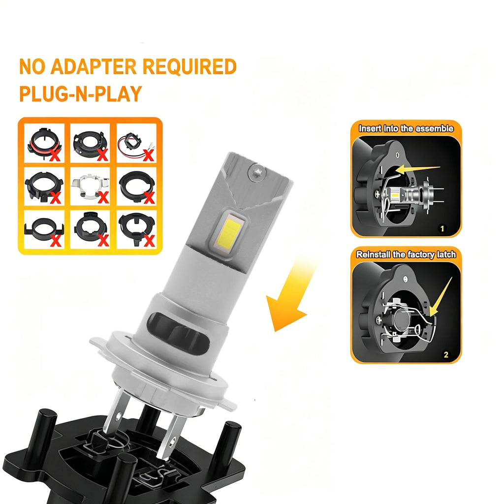 M2P PLUS H7 LED Headlight Bulbs HB3 LED H11 H8 H1 9005 Led Headlight H11 Fog Lights
