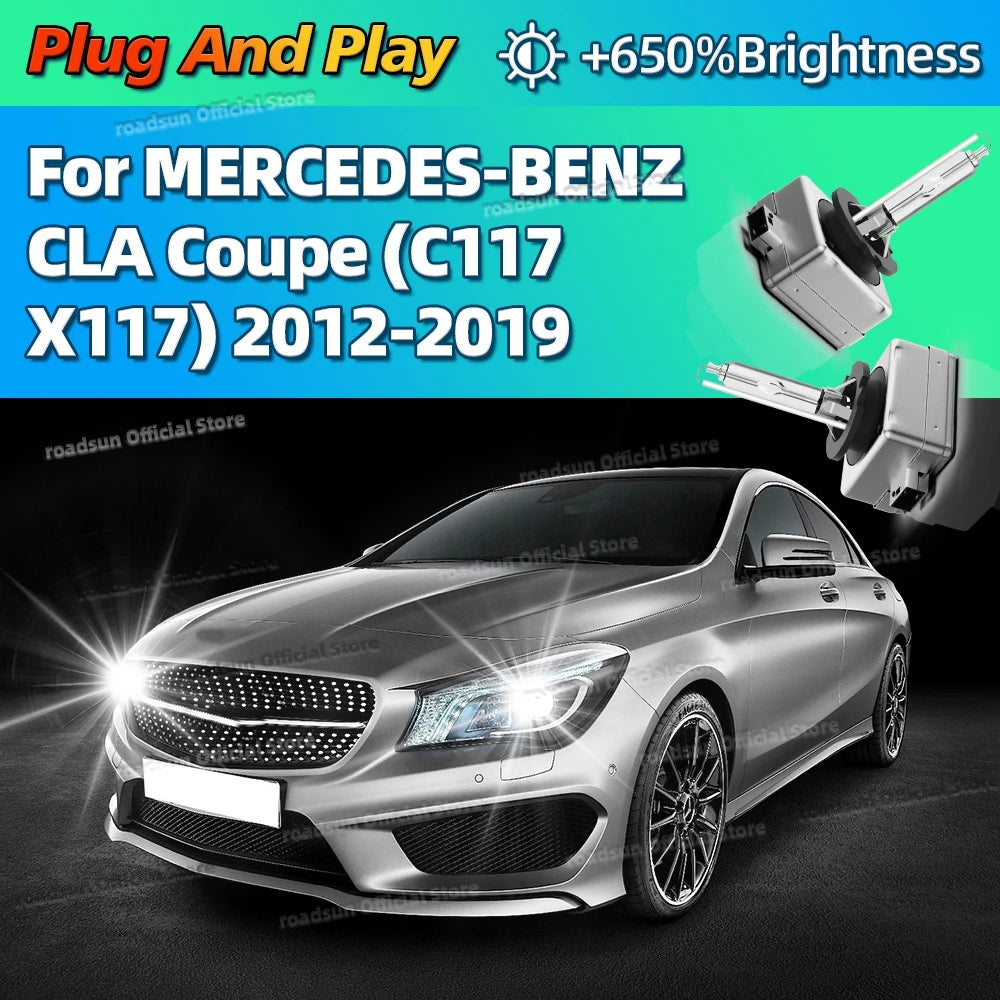 Xenon 35W 6000K Car HID Headlight Replace Light Bulbs D3S For MERCEDES-BENZ CLA Coupe C117