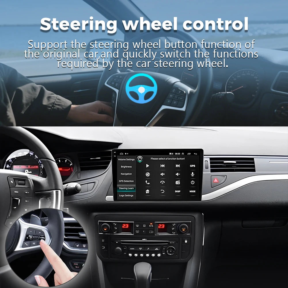 Android 16 Carplay Car Radio for Citroen C5 2 2008 2009 - 2017 Navigation GPS Multimedia P