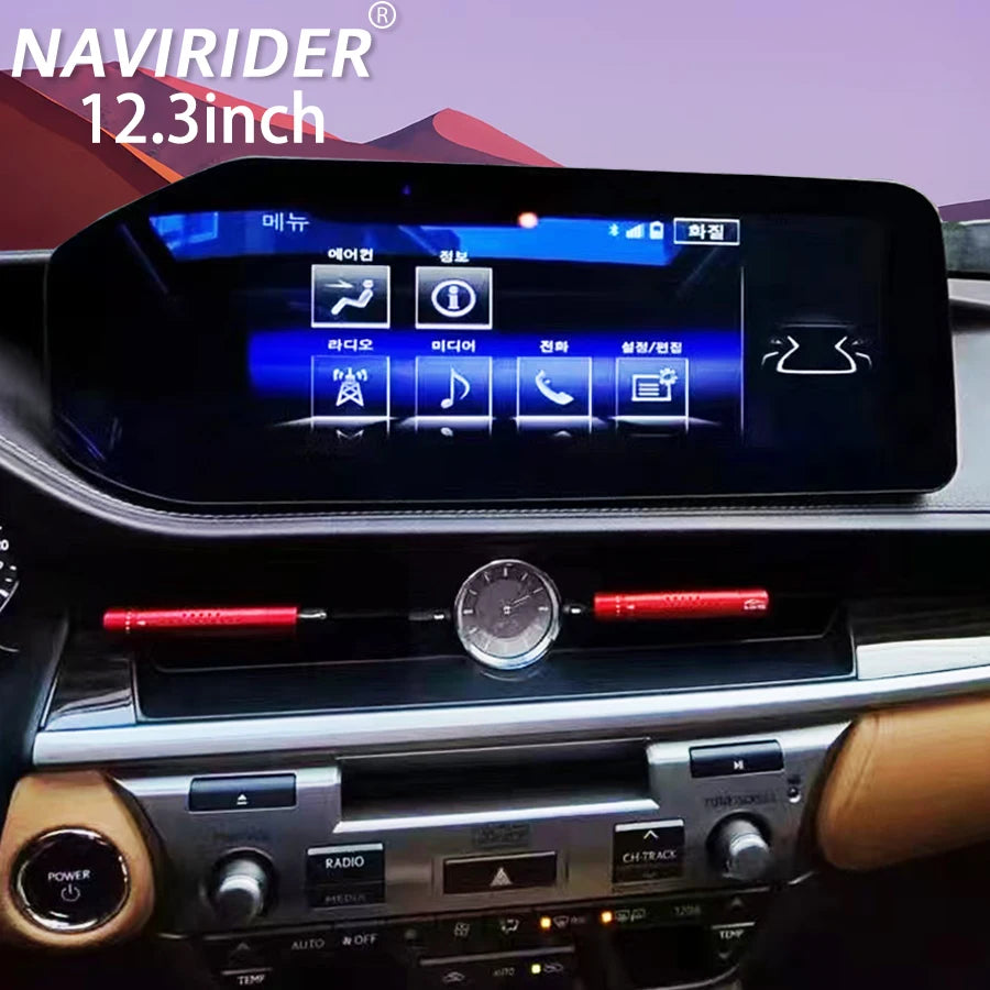 Android 15 Stereo Navi Carplay For Lexus ES ES300 ES250 ES350 ES300h 2013-2017 Gps 12.3''